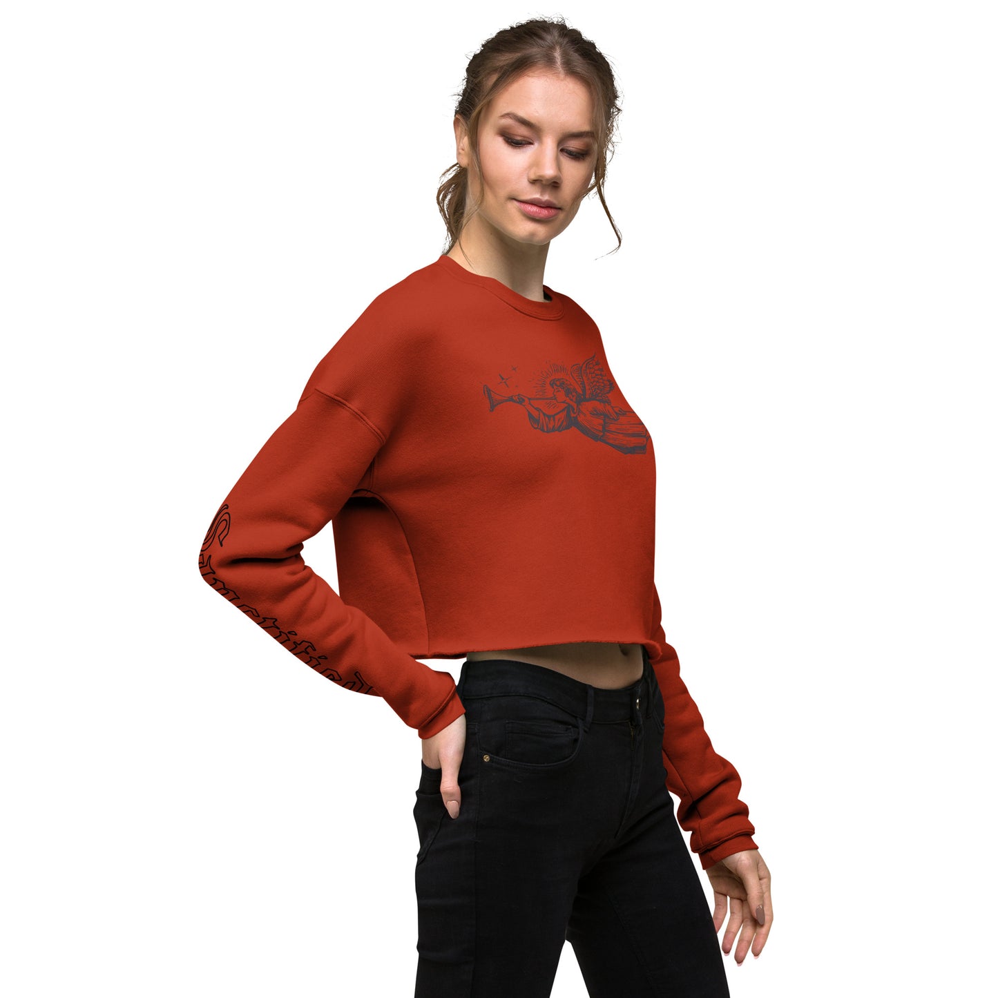 DO NOT WORRY- Crop Sweatshirt